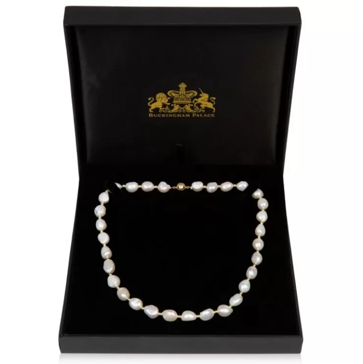 Royal Collection Shop Baroque Pearl And Gold Bead Necklace* Necklaces