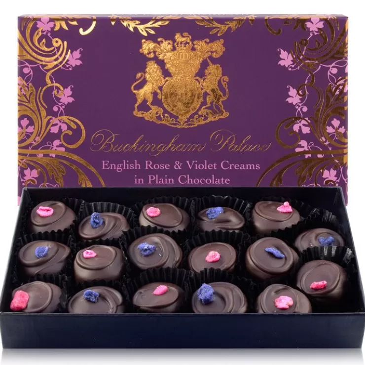 Royal Collection Shop Buckingham Palace English Rose And Violet Creams* Confectionery & Chocolates