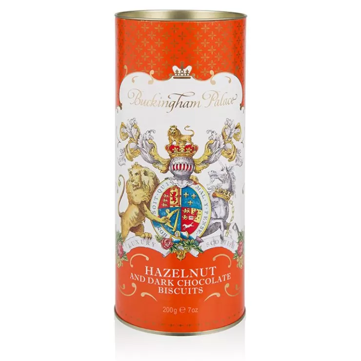 Royal Collection Shop Buckingham Palace Hazelnut And Chocolate Chip Biscuit Tube* Biscuits