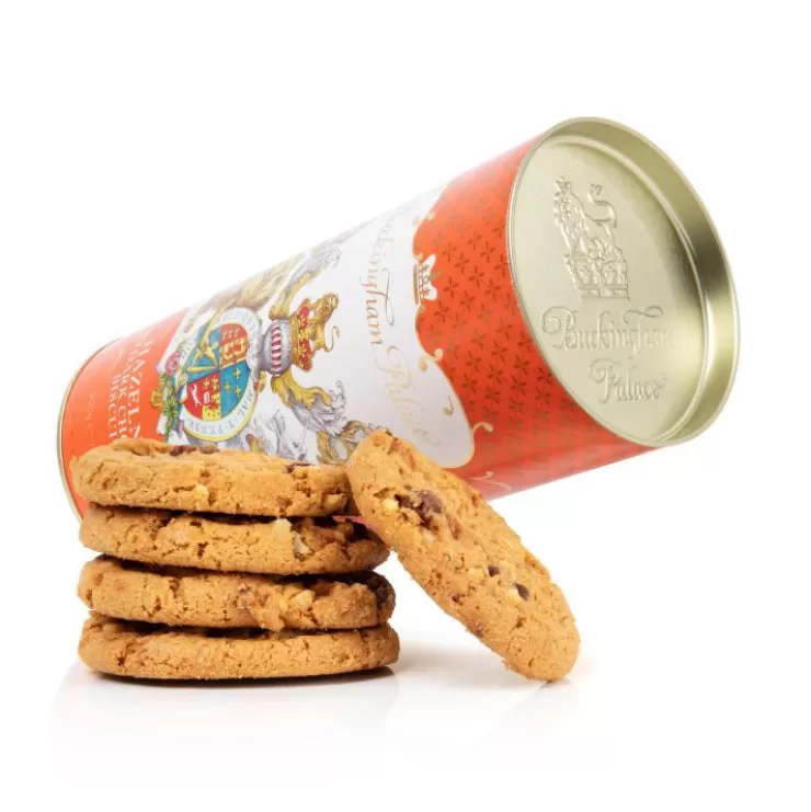 Royal Collection Shop Buckingham Palace Hazelnut And Chocolate Chip Biscuit Tube* Biscuits