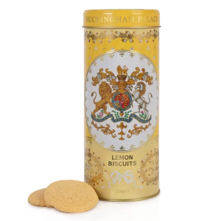 Royal Collection Shop Buckingham Palace Lemon Shortbread Biscuit Tin* Biscuits