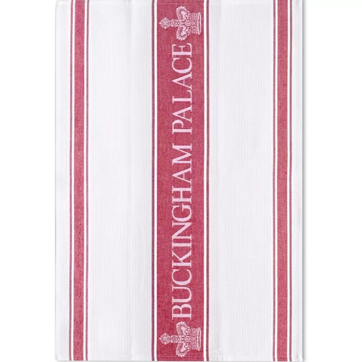 Royal Collection Shop Buckingham Palace Red Waffle Tea Towel* Breakfast Table