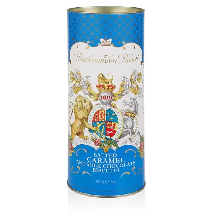 Royal Collection Shop Buckingham Palace Salted Caramel And Chocolate Biscuit Tube* Biscuits