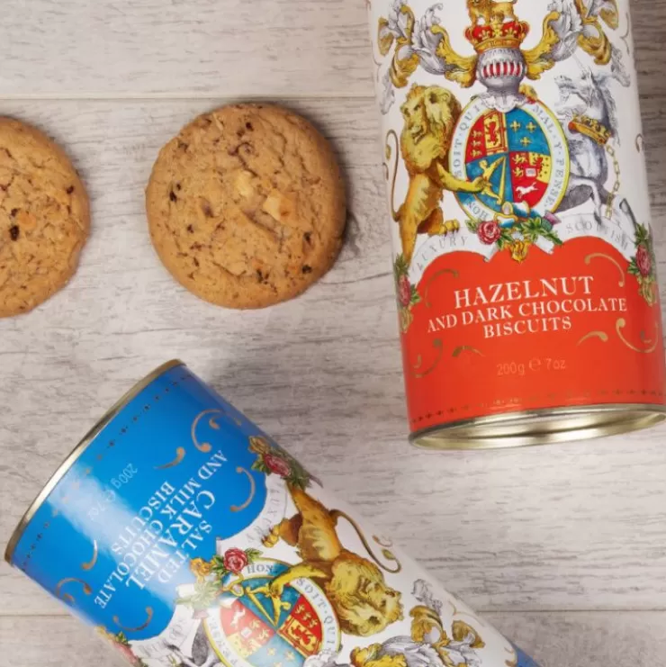 Royal Collection Shop Buckingham Palace Salted Caramel And Chocolate Biscuit Tube* Biscuits