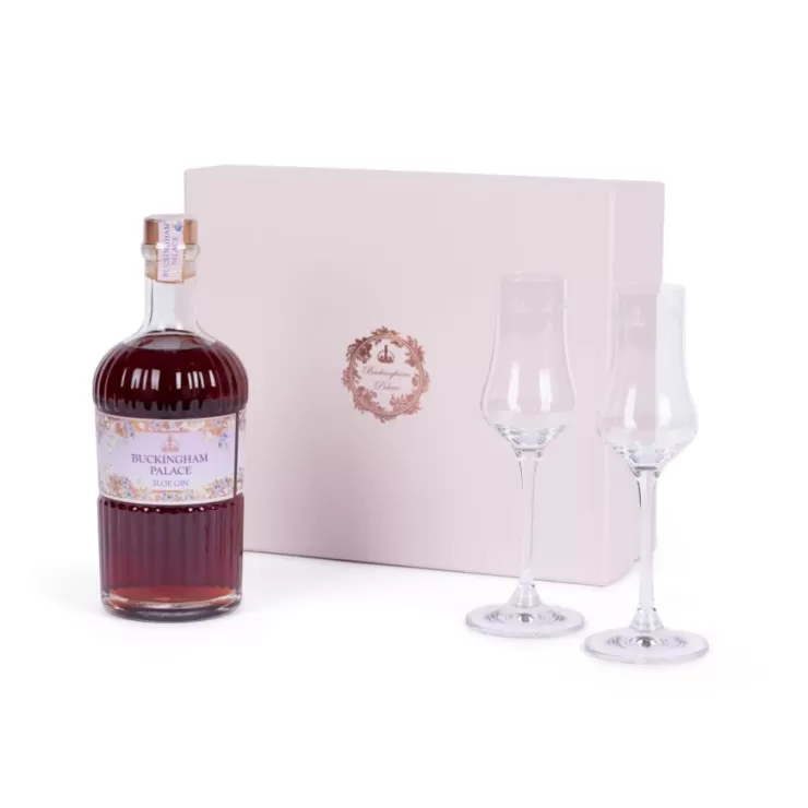 Royal Collection Shop Buckingham Palace Sloe Gin Gift Set* Wine & Spirits