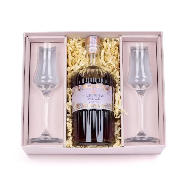 Royal Collection Shop Buckingham Palace Sloe Gin Gift Set* Wine & Spirits