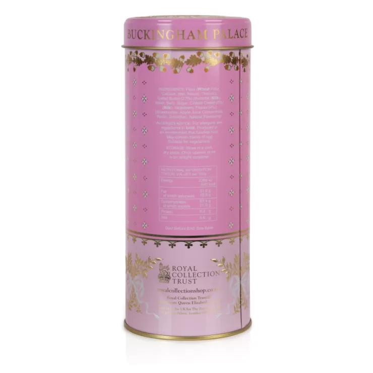 Royal Collection Shop Buckingham Palace Strawberry And Clotted Cream Shortbread Biscuit Tin* Biscuits