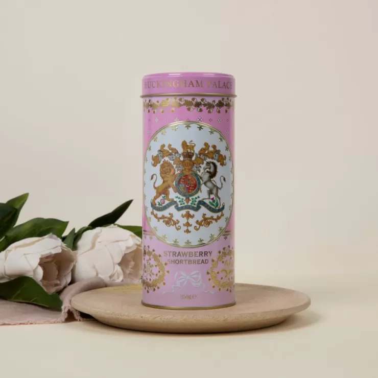 Royal Collection Shop Buckingham Palace Strawberry And Clotted Cream Shortbread Biscuit Tin* Biscuits