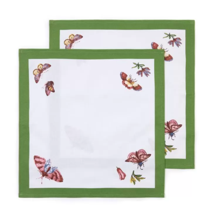 Royal Collection Shop Chelsea Set Of 2 Napkins* Chelsea Garden Collection