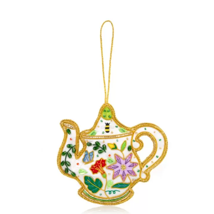 Royal Collection Shop Chelsea Teapot Decoration* Chelsea Garden Collection