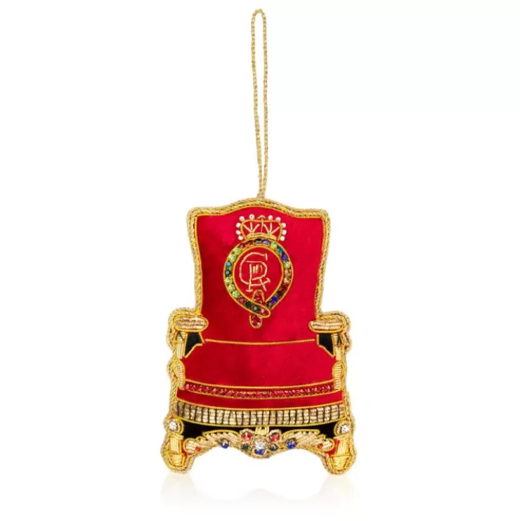 Royal Collection Shop Ciiir Throne Decoration* His Majesty The King'S 75Th Birthday