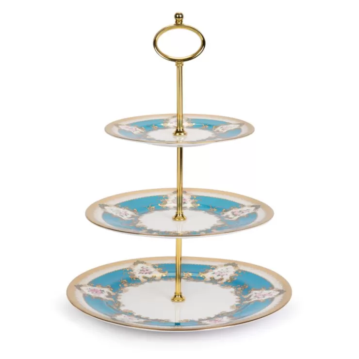 Royal Collection Shop Coat Of Arms 3 Tier Cake Stand* Plates & Bowls