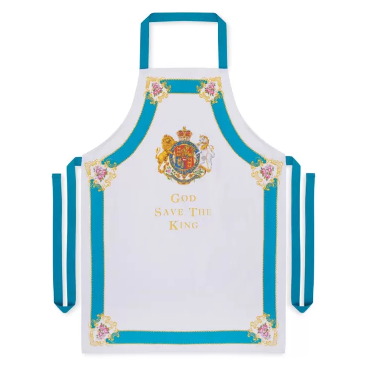 Royal Collection Shop Coat Of Arms Apron* His Majesty The King'S 75Th Birthday