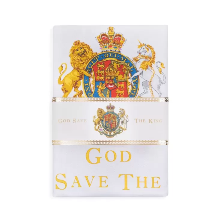 Royal Collection Shop Coat Of Arms Apron* His Majesty The King'S 75Th Birthday