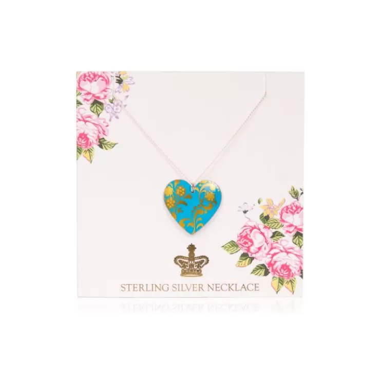 Royal Collection Shop Coat Of Arms Tin Heart Pendant* Necklaces