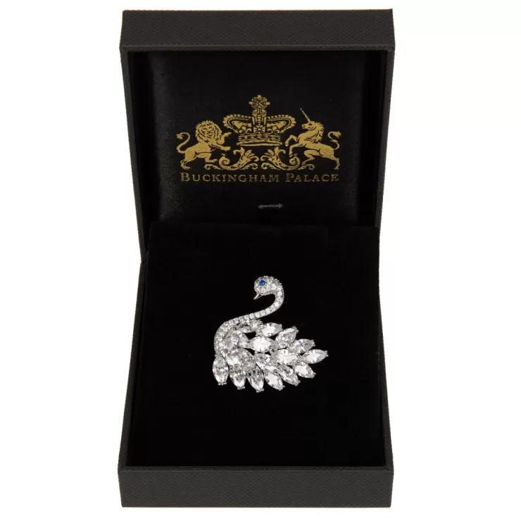 Royal Collection Shop Crystal Swan Brooch* Brooches