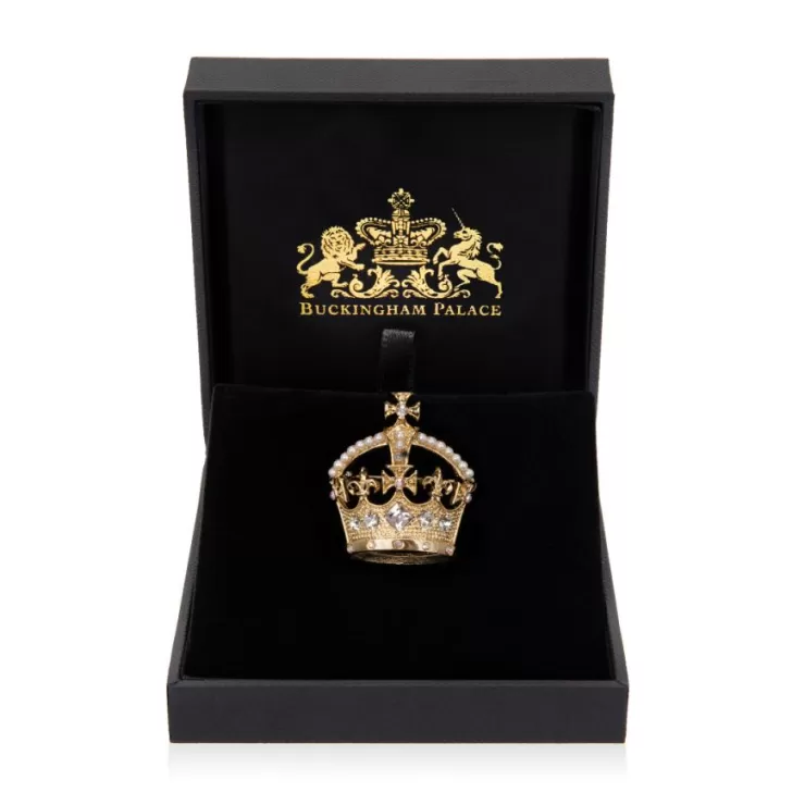 Royal Collection Shop Gold Crown Brooch* Brooches