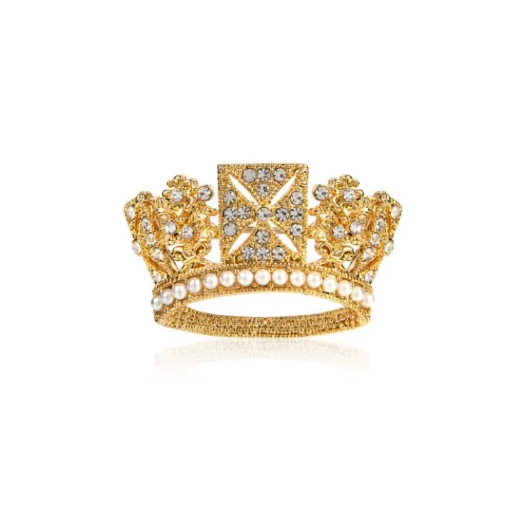 Royal Collection Shop Gold Diadem Crown Brooch* Brooches