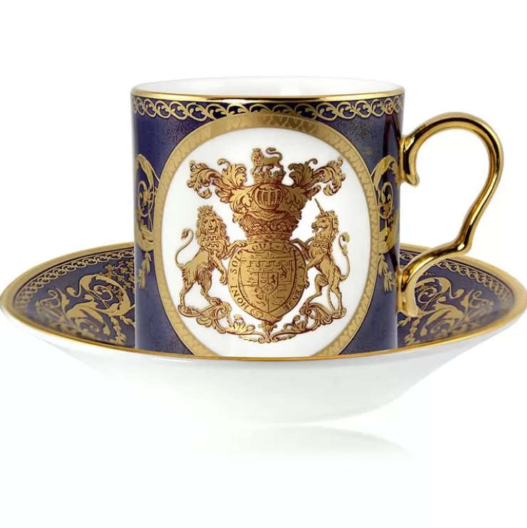 Royal Collection Shop Lustre Cobalt Coffee Cup And Saucer Set* Cups & Saucers