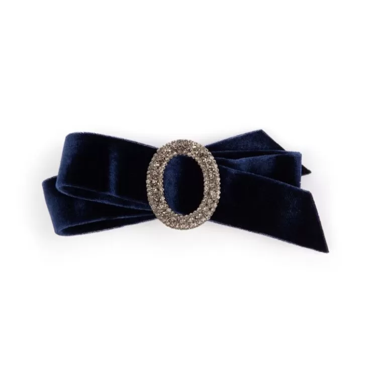 Royal Collection Shop Navy Velvet Bow* Hair Accessories