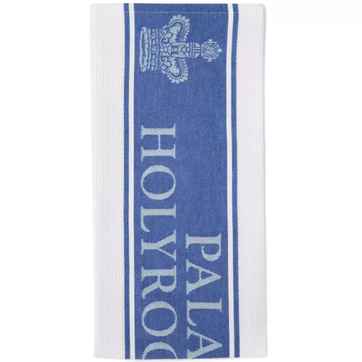 Royal Collection Shop Palace Of Holyroodhouse Blue Waffle Tea Towel* Breakfast Table