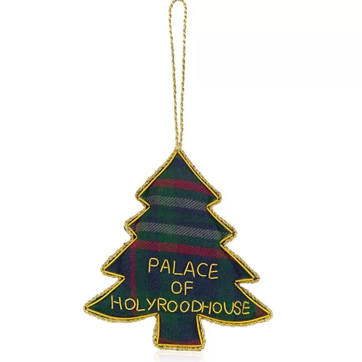 Royal Collection Shop Palace Of Holyroodhouse Tartan Christmas Tree Decoration* Decorations