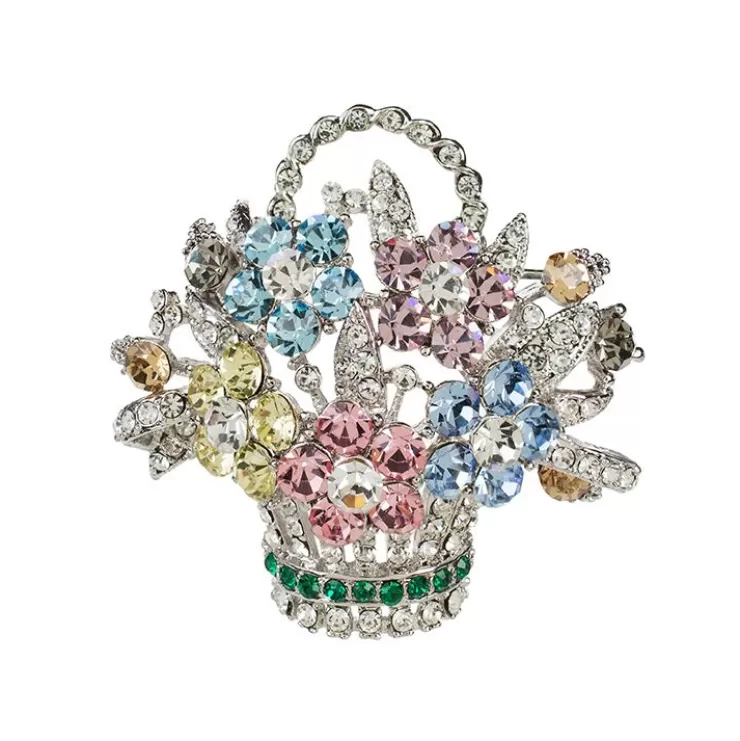 Royal Collection Shop Pastel Flower Basket Brooch* Brooches