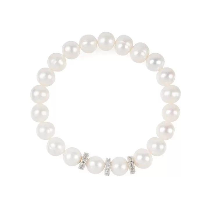 Royal Collection Shop Pearl And Crystal Disc Bracelet* Bracelets