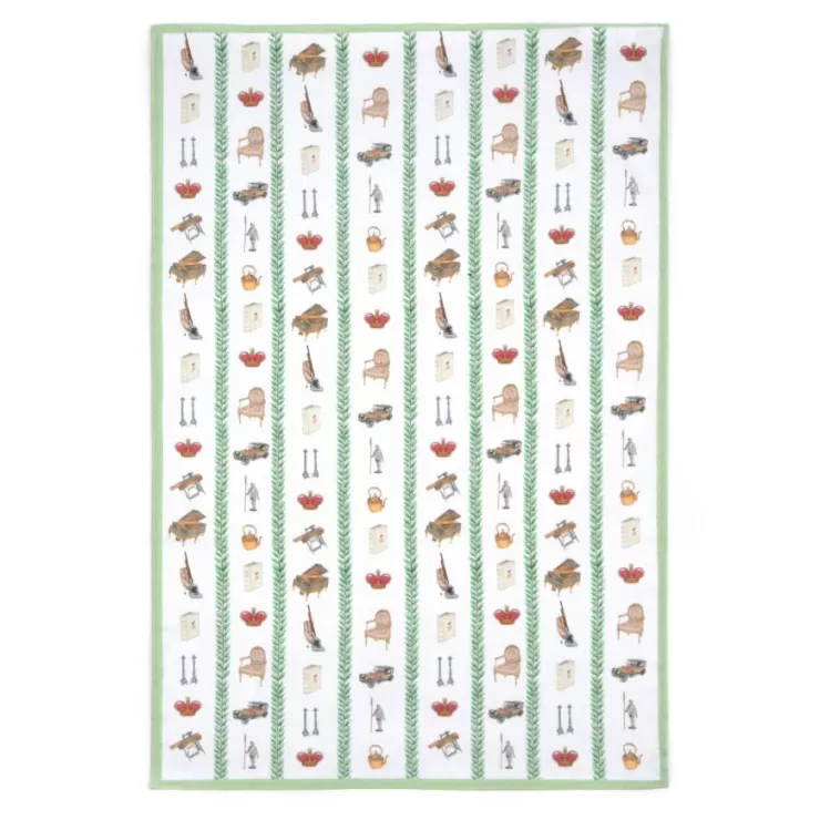 Royal Collection Shop Queen Mary'S Dolls' House Tea Towel* Home Linens