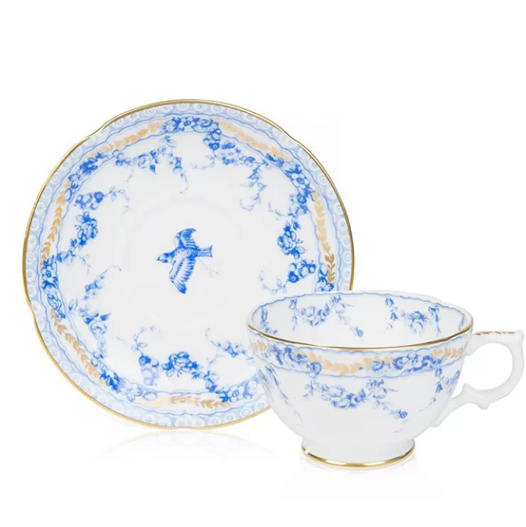 Royal Collection Shop Royal Birdsong Gilded Breakfast Cup And Saucer* Royal Birdsong