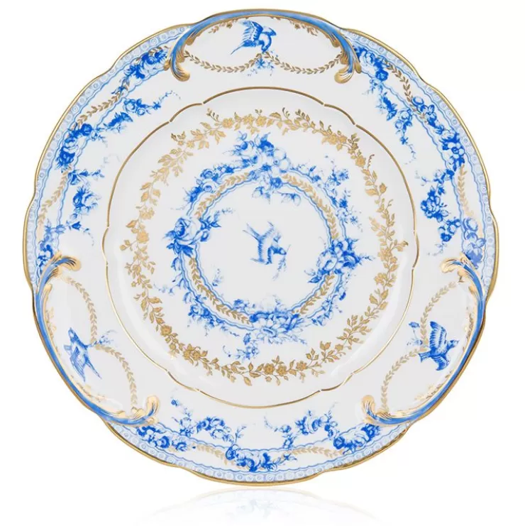 Royal Collection Shop Royal Birdsong Gilded Dinner Plate* Plates & Bowls