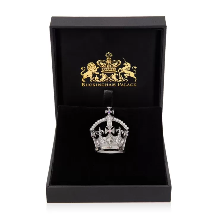 Royal Collection Shop Silver Crown Brooch* Brooches