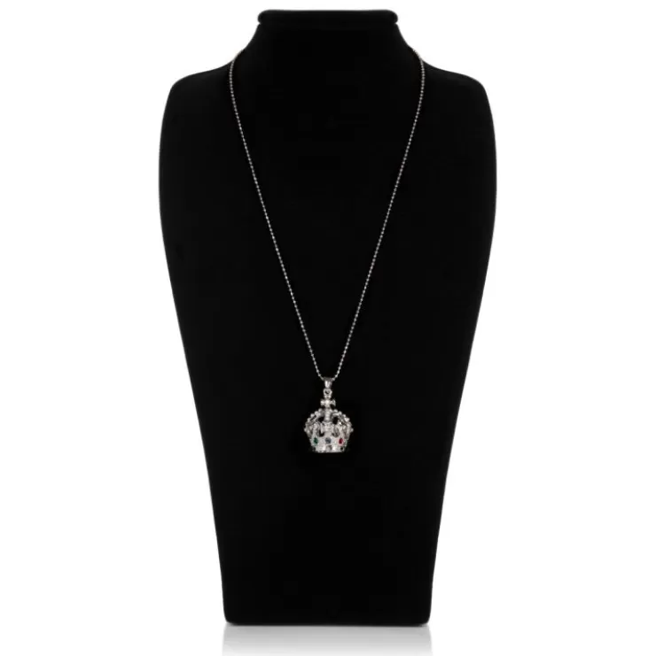 Royal Collection Shop Silver Crown Necklace* Necklaces