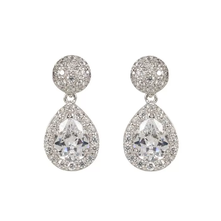 Royal Collection Shop Silver Drop Teardrop Earrings* Earrings