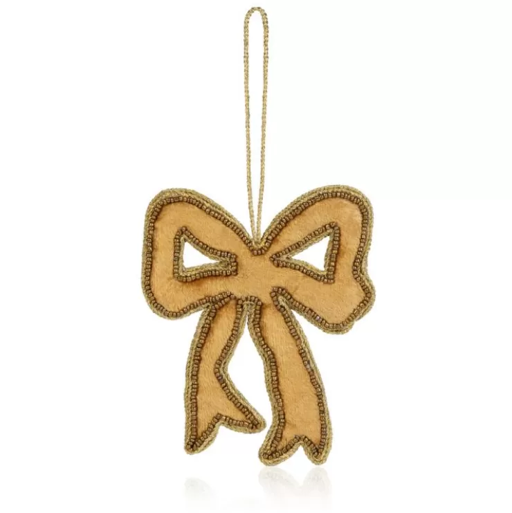 Royal Collection Shop Style & Society Gold Bow Decoration* Decorations