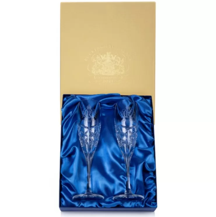 Royal Collection Shop The Coronation Limited Edition Champagne Flutes* Wine & Spirits