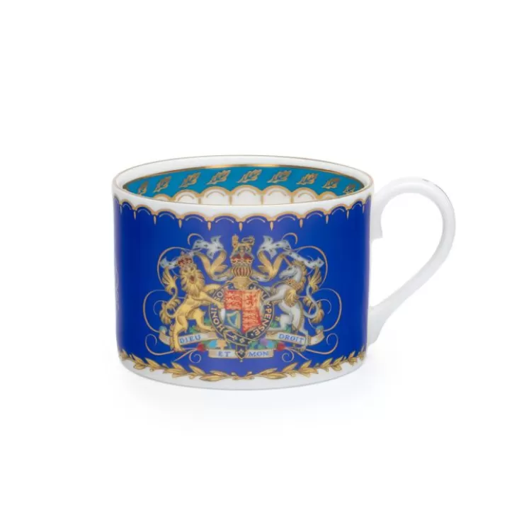 Royal Collection Shop The Coronation Teacup And Saucer* Cups & Saucers