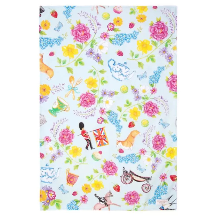 Royal Collection Shop The Summertime Blue Tea Towel* Home Linens