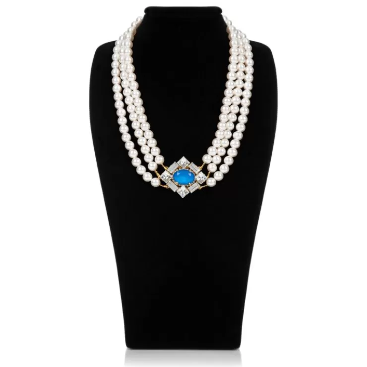 Royal Collection Shop Vicki Sarge Triple Strand Pearl Necklace* Necklaces