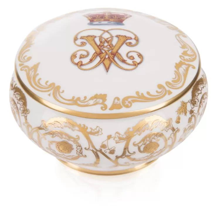 Royal Collection Shop Victoria And Albert Pillbox* Victoria & Albert