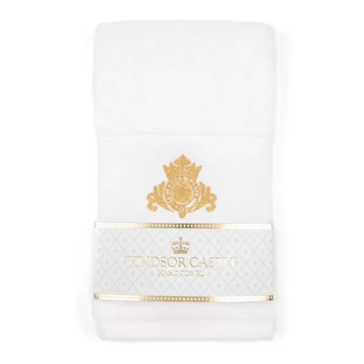 Royal Collection Shop Windsor Castle Crest Hand Towel* Home Linens