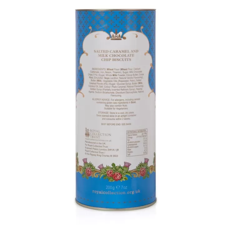 Royal Collection Shop Windsor Castle Salted Caramel And Chocolate Biscuit Tube* Biscuits